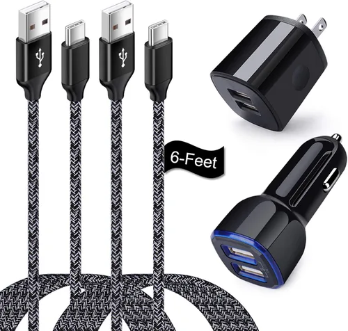 Cargador USB tipo C de carga rápida compatible con Moto One 5G/5G UW/5G Ace/5G UW Ace/G Stylus/G Play/G Power/G6/G7 Power/Z4, cargador de pared USB