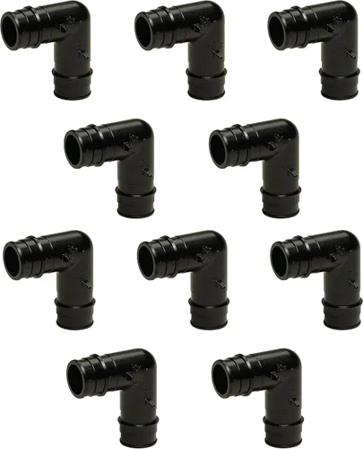 PROCURU Paquete de 10 accesorios de fontanería PEX-A F1960 de expansión de 90 codos de 1/2 pulgada