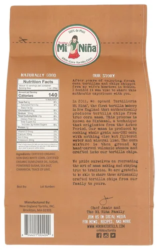Miniatura 2 de Mi Nina Chips de tortilla de churros azucarados con canela, 12 onzas