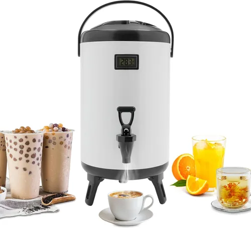 Miniatura 11 de Dispensador de bebidas aislado, dispensador térmico de bebidas frías y calientes de 12 litros/3.17 galones, dispensador de bebidas calientes aislado