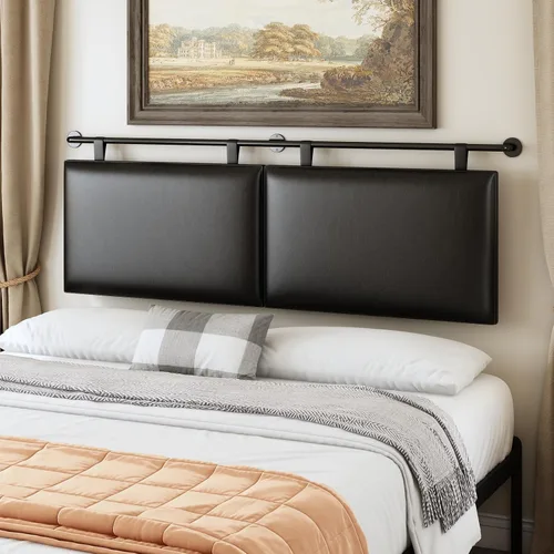 Miniatura 9 de BSHOMGI Cabecera, Cabeceras Tamaño Queen Montadas en Pared Cabecera de Cama con Cabeceras Solamente Altura Ajustable Beige Cabeceras para Dormitorio