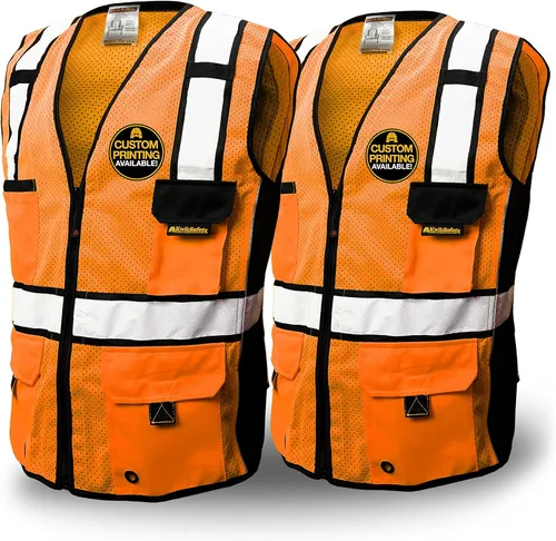Miniatura 9 de KwikSafety - Charlotte, NC - RoadBOSS Econ & Premium Safety Vest Class 2 Reflective Vest ANSI OSHA Safety Vest for Men