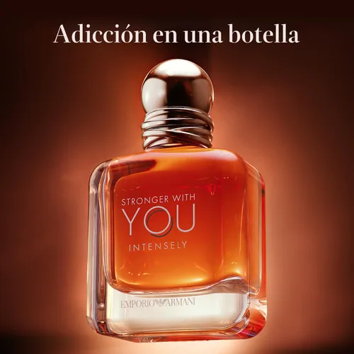 Miniatura 3 de Armani Beauty - Más fuerte contigo intensamente - Colonia para hombre - Fragancia Fougère Ambery Woody para hombre - Pimienta rosa, lavanda, notas