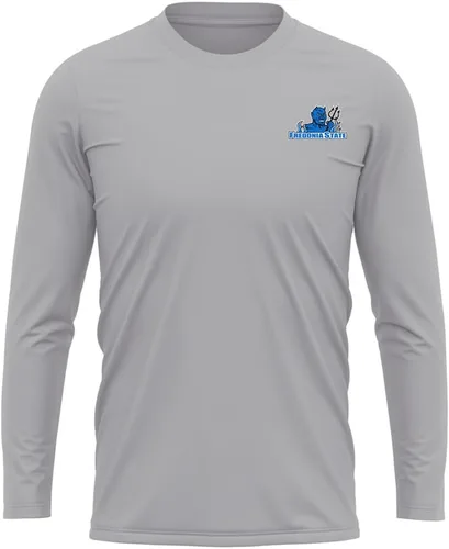 Miniatura 268 de Camisa deportiva de manga larga oficial de la NCAA Collegiate para hombre, con logotipo en el pecho izquierdo, colección Athletic Heather