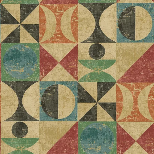 Miniatura 15 de Surface Style What Your Angle - Papel tapiz geométrico para despegar y pegar, color dorado