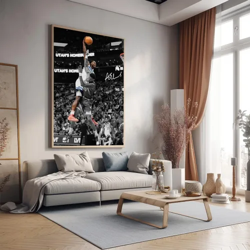Miniatura 90 de Póster firmado de la superestrella de baloncesto Victor Wembanyama para niños, para la habitación de los fanáticos, decoración de pared, pósteres