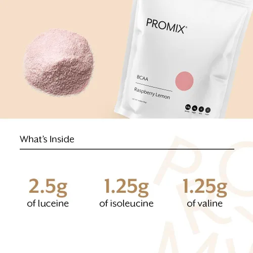 Miniatura 3 de Promix BCAA - Polvo energético posentrenamiento – 0.18 oz de BCAA micronizados, sin azúcar, a base de plantas, vegano, cetogénico, limón