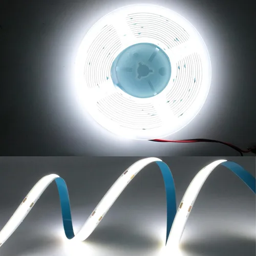 Miniatura 12 de Boarda Tira de LED COB de 24 V, 320/384/528 LEDs/M, color blanco cálido/naturaleza/frío, tira de LED de alta densidad para fiestas, mostradores