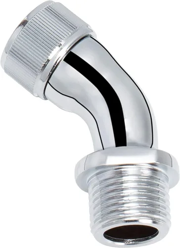 Miniatura 10 de NearMoon Adaptador de codo de ducha para cabezal de ducha, latón macizo de 45 ° G1/2 macho a hembra, conector de extensión de brazo de ducha, cromo