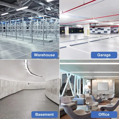 Miniatura 8 de Lámpara LED de tienda de 8 pies, 120 W, 14400 lúmenes, 6500 K, blanco frío, T8 V, tubo de luz LED integrado con 4 filas de luz para puerta