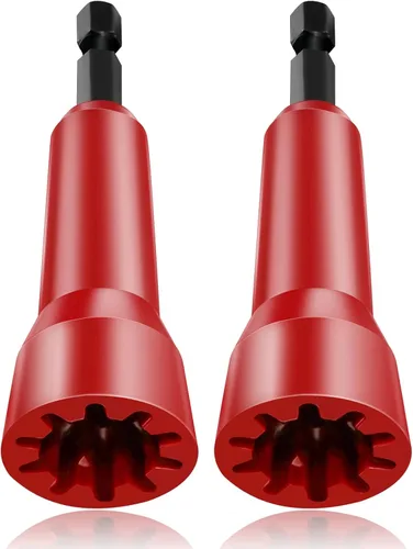 Herramienta de torsión de alambre, conector de enchufe de alambre giratorio, destornillador con mandril de 1/4" para electricistas (Paquete de 2 -