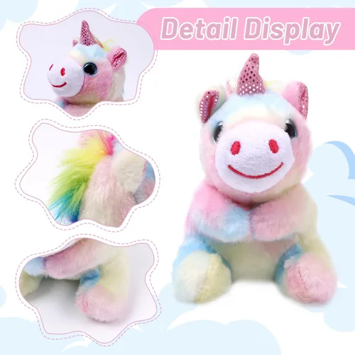 Miniatura 3 de Juguetes de peluche con imán de unicornio para el hombro, lindo regalo de peluche para niñas de 3 a 8 años, accesorios de disfraz, regalos para niños