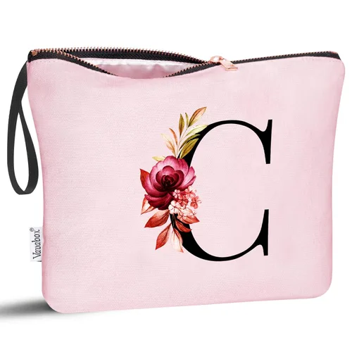 Miniatura 65 de Vavabox A-Z Bolsa de Maquillaje Personalizada, Regalos de Cumpleaños para Mujeres y Mamá, Regalos para la Mejor Amiga, Bolsa de Cosméticos