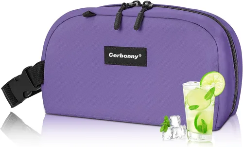 Miniatura 34 de Bolsa de almuerzo enfriadora - Congelable y aislada para viajes, niños/adultos, apta para yogur Rosa