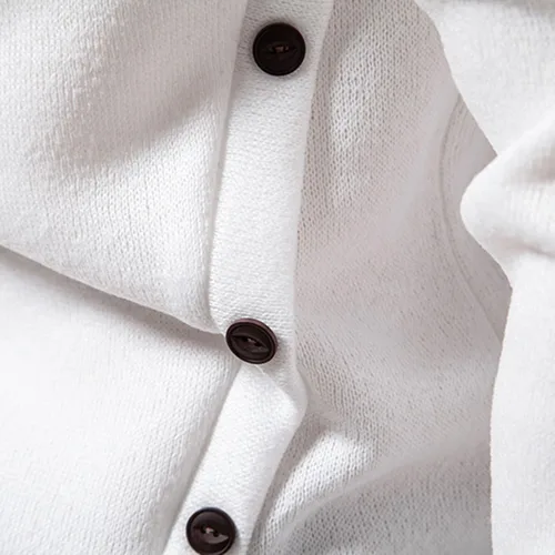 Miniatura 5 de Camisas de hombre de manga larga sólido cuello alto suéter regular ajuste ligero suéter suave ajustado ropa al aire libre