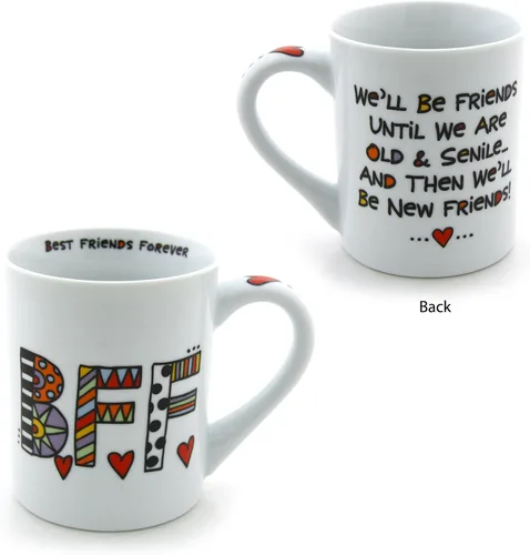 Miniatura 3 de Taza de porcelana Our Name is Mud "BFF", 16 onzas