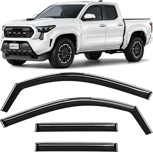 Miniatura 14 de CLIM ART Deflectores de lluvia increíblemente duraderos en el canal para Chevrolet (Chevy) Silverado/GMC Sierra 1500 2007-2013 de cabina extendida