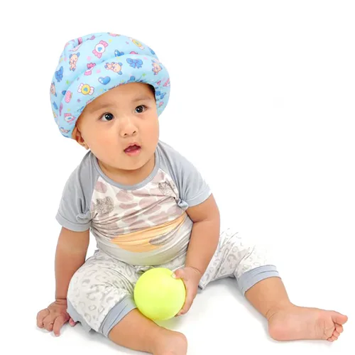 Miniatura 2 de FLYPARTY Gorra de seguridad ajustable para bebé y niño pequeño (dulces azules)