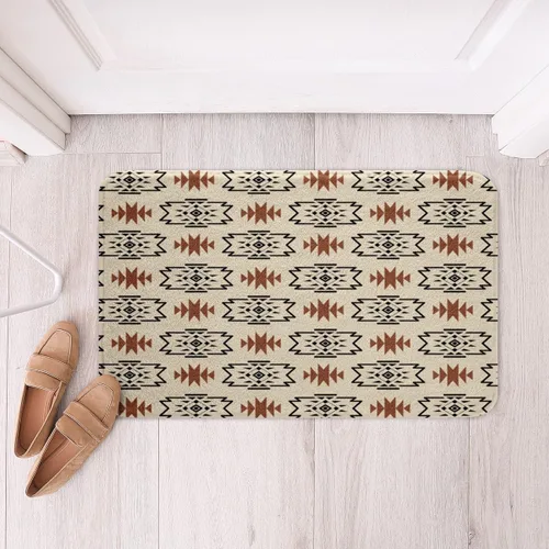 Miniatura 17 de Feelyou Aztec Bathroom Rugs Aztec Southwestern Printed Bath Mats for Bathroom Bohemian Bath Rugs for Shower Tub Cowboy Cowgirl Bathroom Accossories