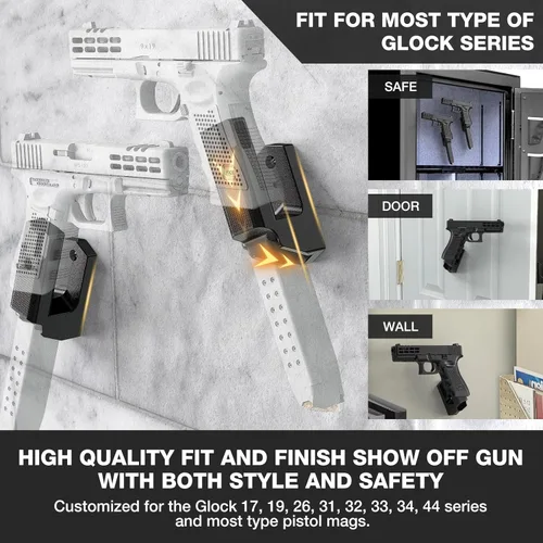 Miniatura 6 de Montura de pistola mejorada con soporte para cargador, montaje oculto para Glock17,19,26,31,32,33,34,44,45 de la serie, soporte de pistola
