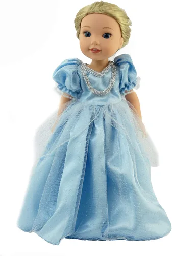 Miniatura 9 de American Fashion World Brown Princess Anna Frozen 2 - Traje inspirado para muñecas de 14 pulgadas Calidad premium y diseño moderno Ropa