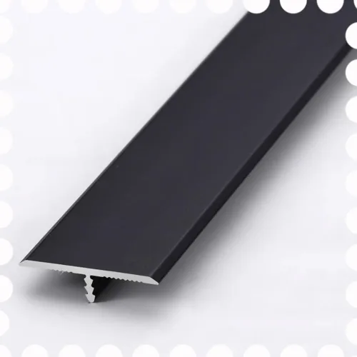 Miniatura 9 de KADEUX Tiras de transición para suelos de aluminio de 1.299 in, tira de transición laminada de moldeo en T, tira de borde de umbral resistente, tira