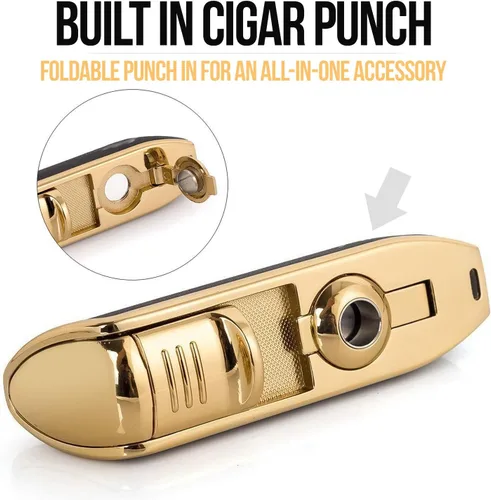 Miniatura 4 de Encendedor de cigarrillos, con perforador de puros de Tripple Torch