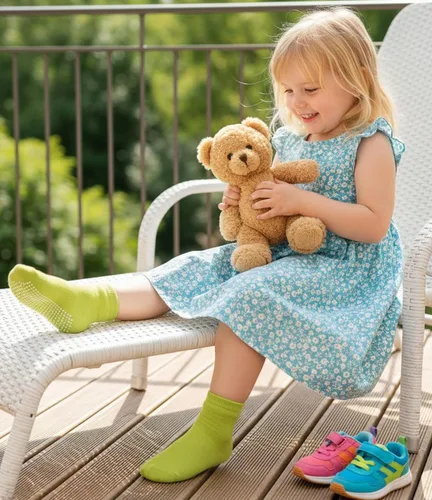 Miniatura 2 de CHUNG Calcetines antideslizantes de algodón para niños pequeños con agarre inferior para niños y niñas, 12 pares