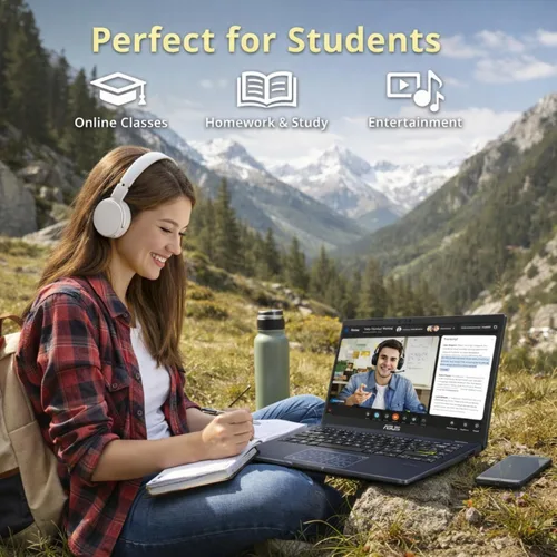 Miniatura 9 de ASUS Vivobook - Laptop con pantalla FHD de 14 pulgadas, procesador Intel Celeron N4500, 4 GB de RAM, almacenamiento de 1.2 TB