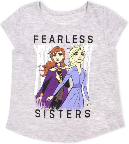 Miniatura 4 de Disney Frozen Elsa & Anna - Paquete de 3 camisetas para niñas pequeñas, niñas pequeñas y grandes