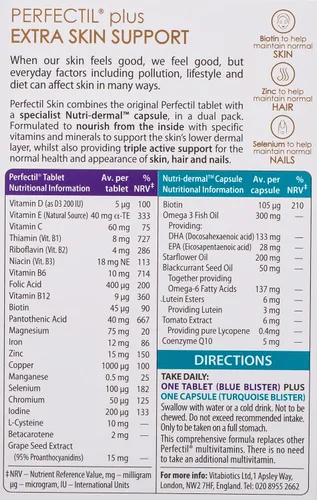 Miniatura 2 de Perfectil by Vitabiotics Plus Skin Extra Support Tabletas y cápsulas x 28