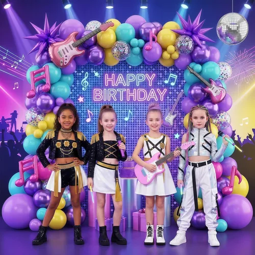 Miniatura 3 de Globos rosa azul púrpura, 60 piezas de 30,5 cm Globos metálicos rosa púrpura turquesa amarillo con confeti para decoración temática mágica de Azul