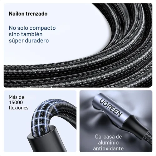 Miniatura 6 de Adaptador de auriculares UGREEN para iPhone, conector Lightning a 3.5mm, certificado Apple MFi, conector de audio auxiliar Lightning, dongle Gris