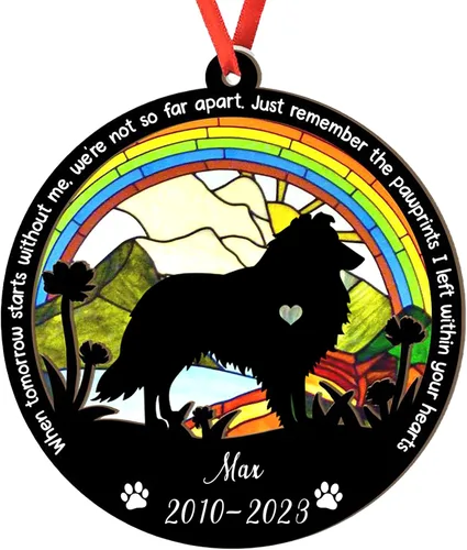 Miniatura 50 de Adorno personalizado para atrapasoles de sabueso afgano, adorno de Navidad de sabueso afgano, regalo para perro amante, sabueso afgano conmemorativo
