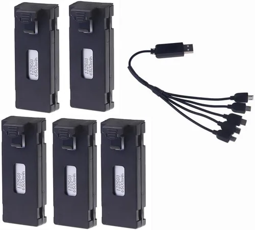 Miniatura 7 de RC Drone Battery for E88 E99 E88PRO E525 E99PRO, K3 3.7V 6500Mah Quadcopter Helicopter Mini Drone Battery(1pcs 6500mah e88)