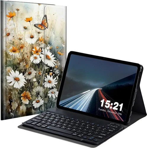 Miniatura 24 de Funda de teclado para Samsung Galaxy Tab S6 Lite 2022/2020, Galaxy Tab S6 Lite SM-P610/P613/P615/P619 con teclado Bluetooth inalámbrico desmontable