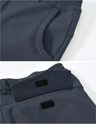 Miniatura 4 de BGOWATU Mens Cargo Hiking Pants Fleece Lined Waterproof Windproof Snow Ski Insulated Pant with 6 Pockets