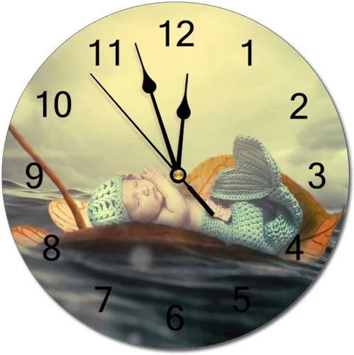 Miniatura 17 de Reloj de pared silencioso sin tictac de PVC, montañas del Tirol del Sur, Italia, senderismo, C, funciona con pilas, 10 pulgadas (9.8 in), reloj