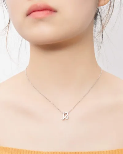 Miniatura 3 de Zealmer - Collar chapado en oro de 18 quilates con colgante de letra del los 12 signos del zodiaco, para mujeres y niñas, regalo de cumpleaños de 18