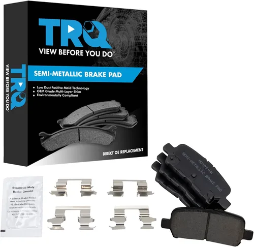 Miniatura 89 de TRQ Pastillas de freno delanteras semi metálicas compatibles con Ford Expedition 2018-2021 F-150 2018-2020 Lincoln Navigator 2018-2022
