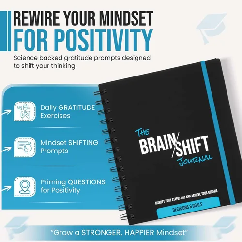 Miniatura 6 de The Behavior Shift Brain Shift Journal: Decisiones y objetivos - Planificador de productividad con indicaciones guiadas para crecimiento personal