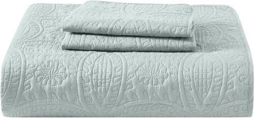 Miniatura 9 de Mellanni - Juego de colcha para cama individual con funda de almohada - Tecnología de acolchado ultrasónico - Juego de colcha de 2 piezas de gran