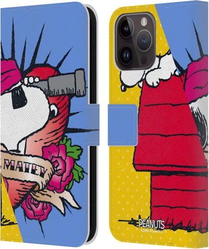 Miniatura 219 de Head Case Designs Funda de piel con licencia oficial de Peanuts Snoopy & Woodstock Balloon Halfs and Laughs para Apple iPhone 7/8/SE 2020 y 2022