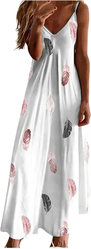 Vestido de talla grande para mujer, vestido largo de playa con estampado floral vintage, vestido de verano con cuello en V, vestido de sol elegante