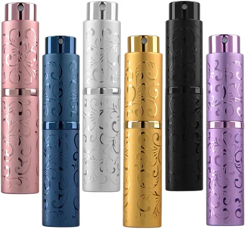 Miniatura 5 de Botella de perfume de viaje de 0.3 fl oz, atomizador de perfume recargable, botella de perfume recargable, miniperfume de viaje, recargable, 3 unids