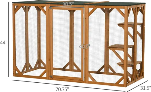 Miniatura 3 de Multi-Layer Large Cat House with Water-Resistant Roof for Indoor/Outdoor Use