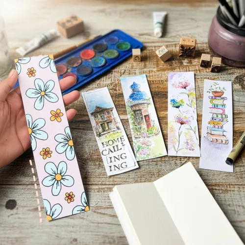 Miniatura 8 de Zen Sangam - Bloc de papel para bocetos (7.1 in x 2.0 in), acuarela, 300 GSM, 60% algodón, prensado en frío, 24 hojas (48 páginas), papel