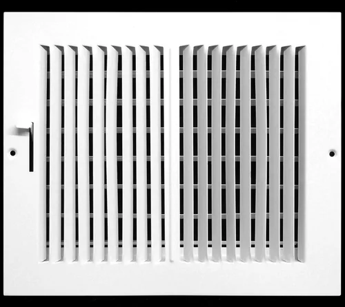 HVAC Premium Difusor de suministro de acero de cara estampada plana de 10.0 in de ancho x 6.0 in de alto - Tapa del conducto de ventilación -