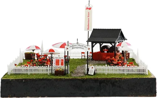 Miniatura 2 de Lionel Anheuser-Busch Biergarten HO Gauge Kit de construcción de tren
