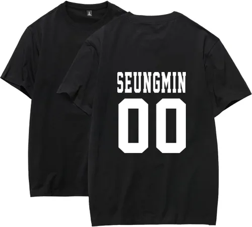 Miniatura 10 de JUNG KOOK SKZ Apoyo Camiseta Skz Merch Felix Bangchan Hyunjin Changbin Jeongin Jisung Leeknow Seungmin Camiseta Playera Tops Bangchan negro 97